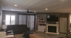 Single level end of a cul de sac home