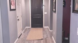 Single level end of a cul de sac home