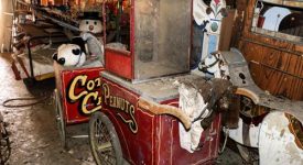 Barn full of Circus memorable and a 70’s Themed House