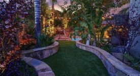 Americana Exterior With Tropical Backyard