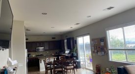downstairs kitchen and side room