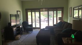 French doors to yard