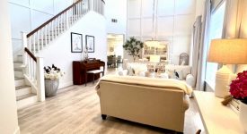 Entryway, living room