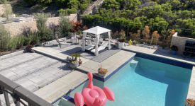 View from pool off master bed balcony